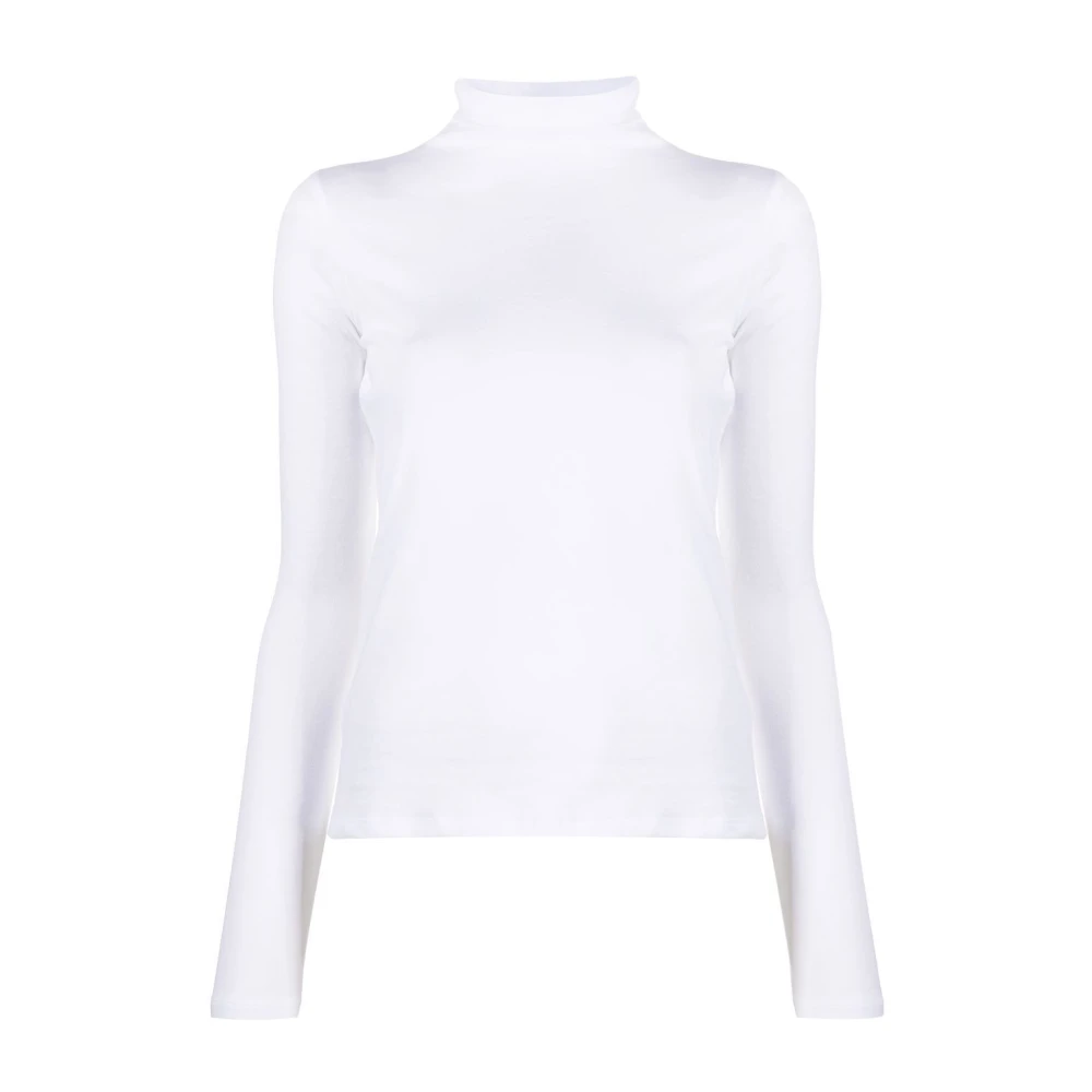 Vince Klassisk Turtleneck Tröja White, Dam