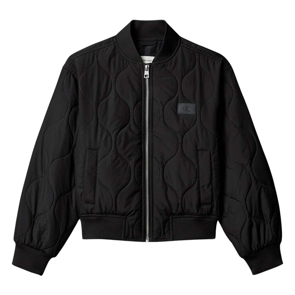 Calvin Klein Men's Black Quilted Bomber Jacket