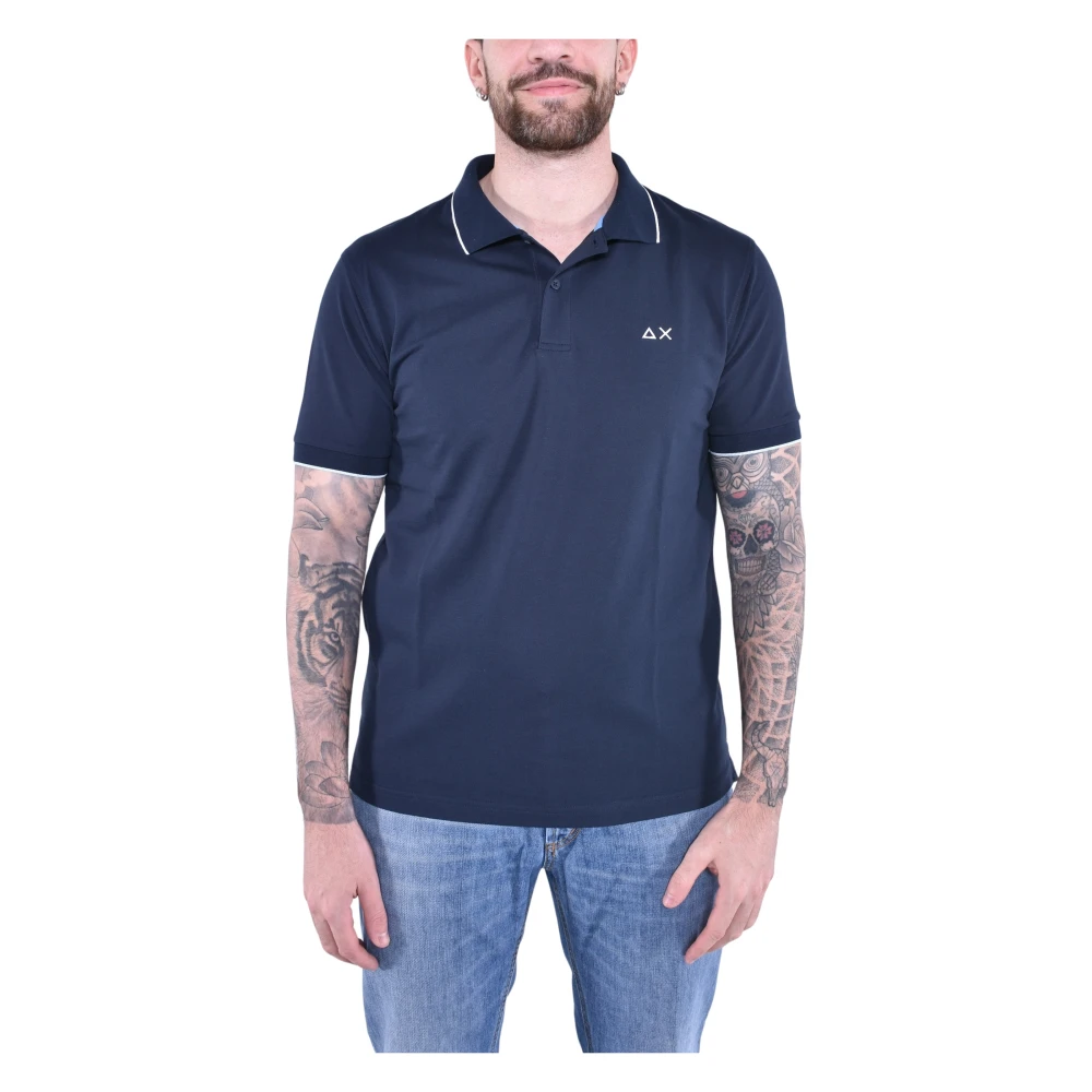 Sun68 - Tops > Polo Shirts - Blue - Sun68 - Modalova