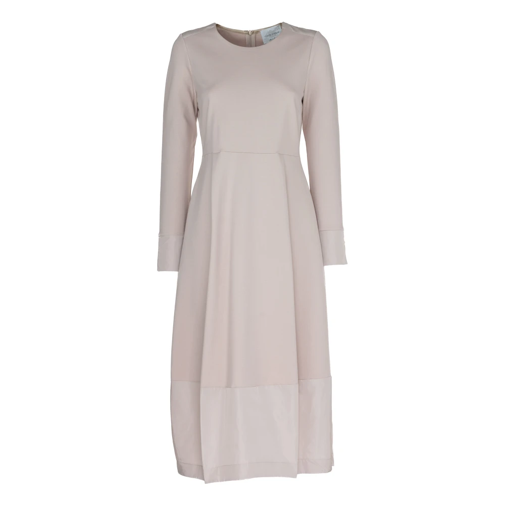 Vicario Cinque Ballon Rok Jurk met Zakken Beige Dames