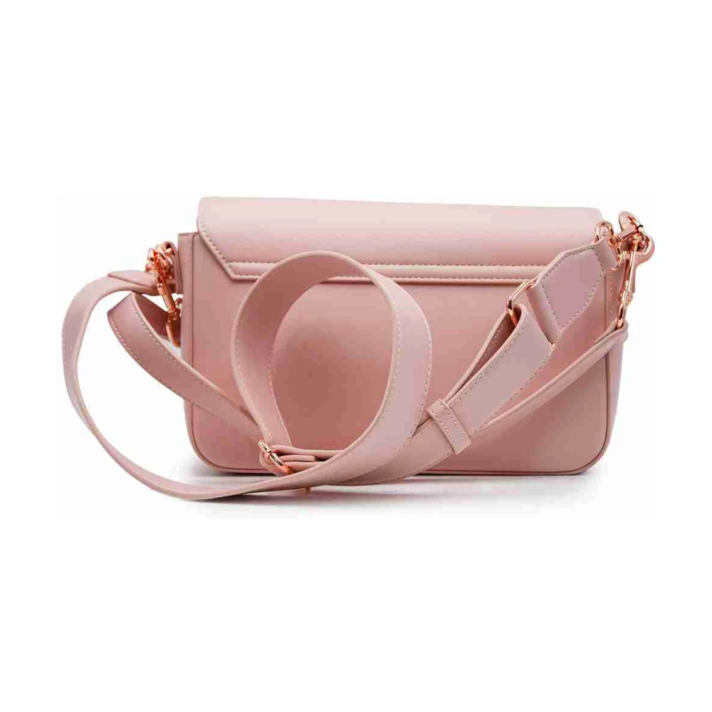 Love Moschino Leren Schoudertas Pink Dames