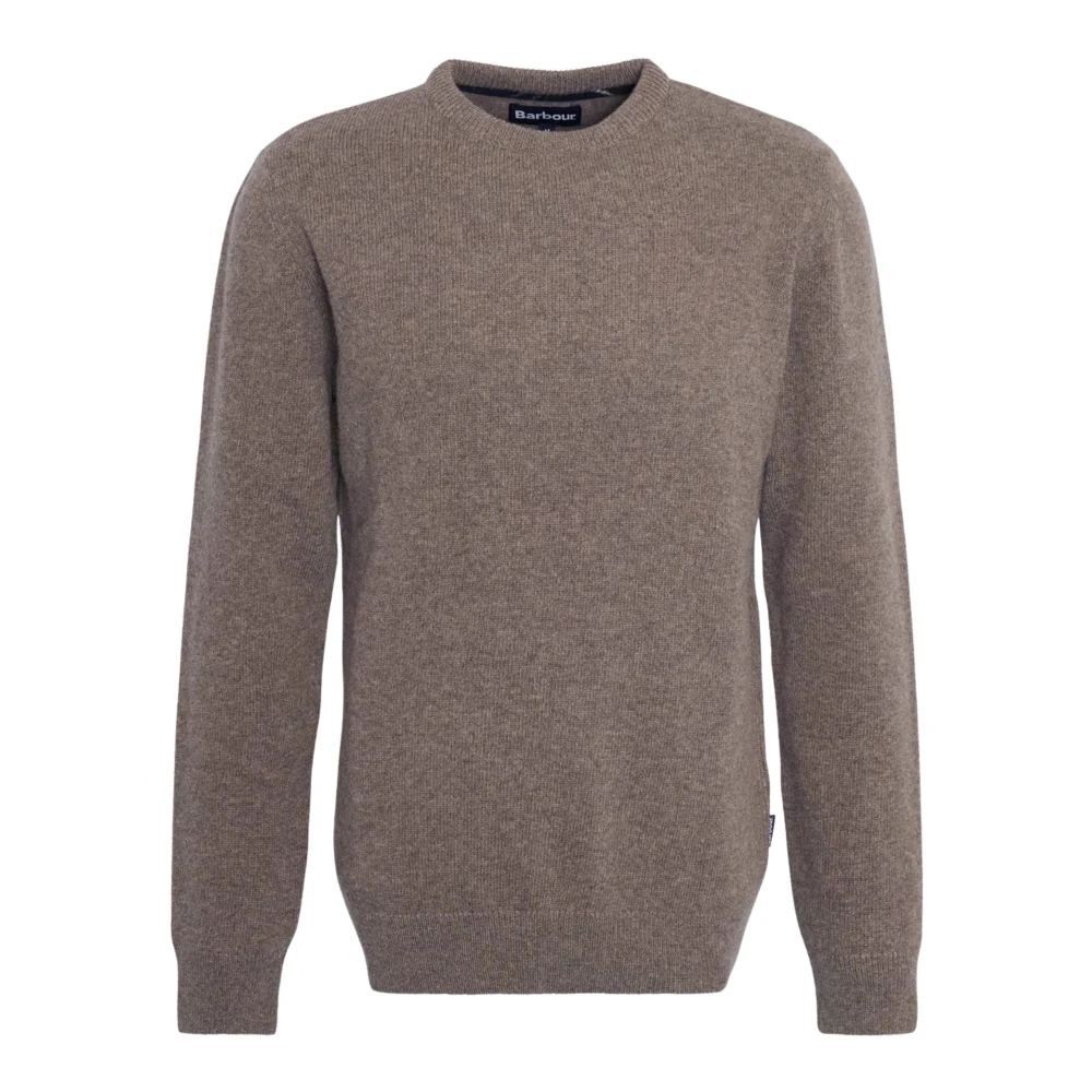 Barbour Men's Brown Round-Neck Knitwear, S, Holden Crew Neck Jumper