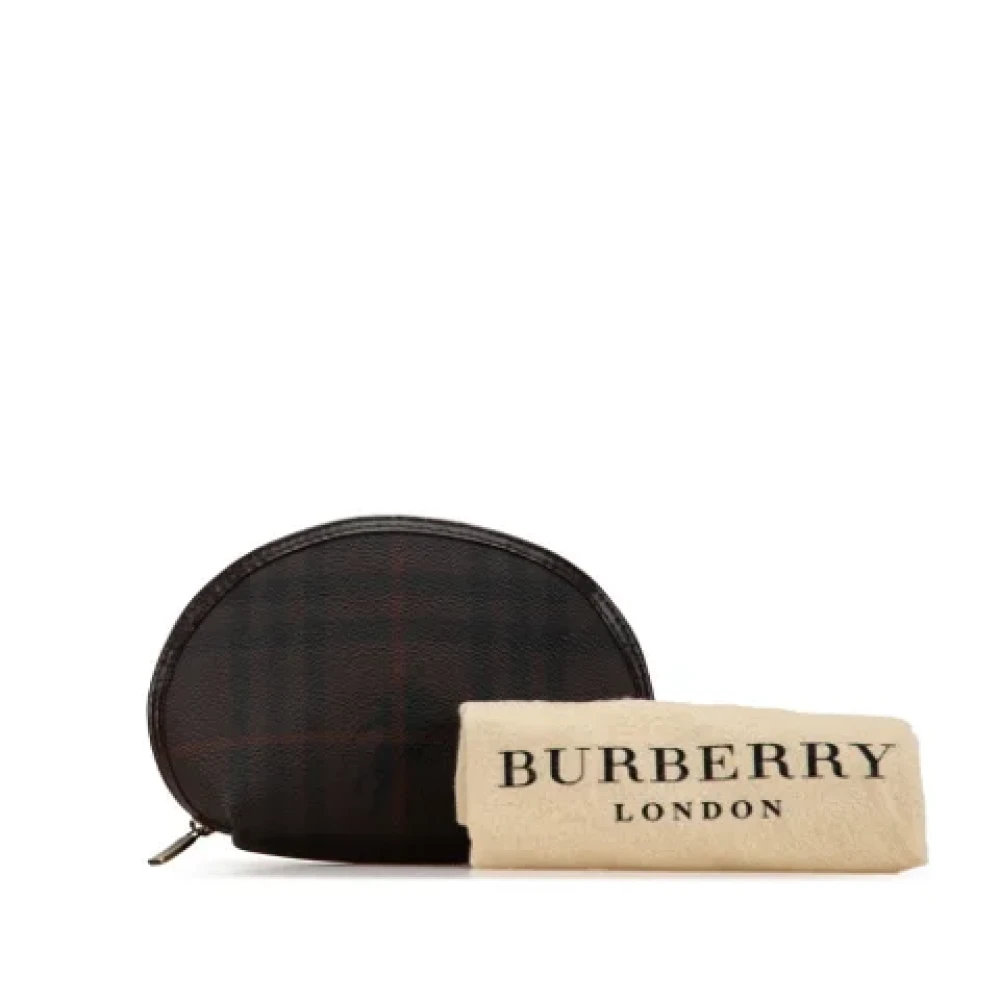 Burberry Vintage Pre-owned Leather pouches Brown Dames