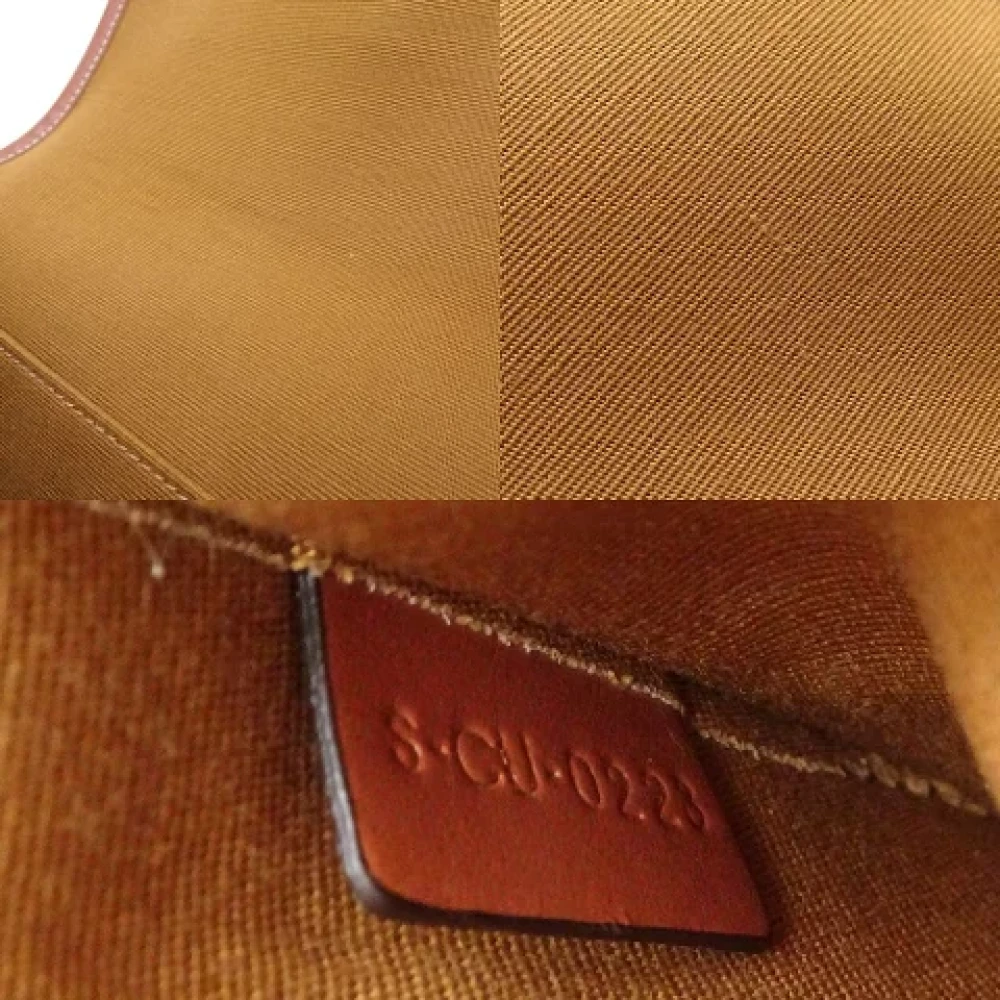 Celine Vintage Pre-owned Canvas shoulder-bags Brown Dames