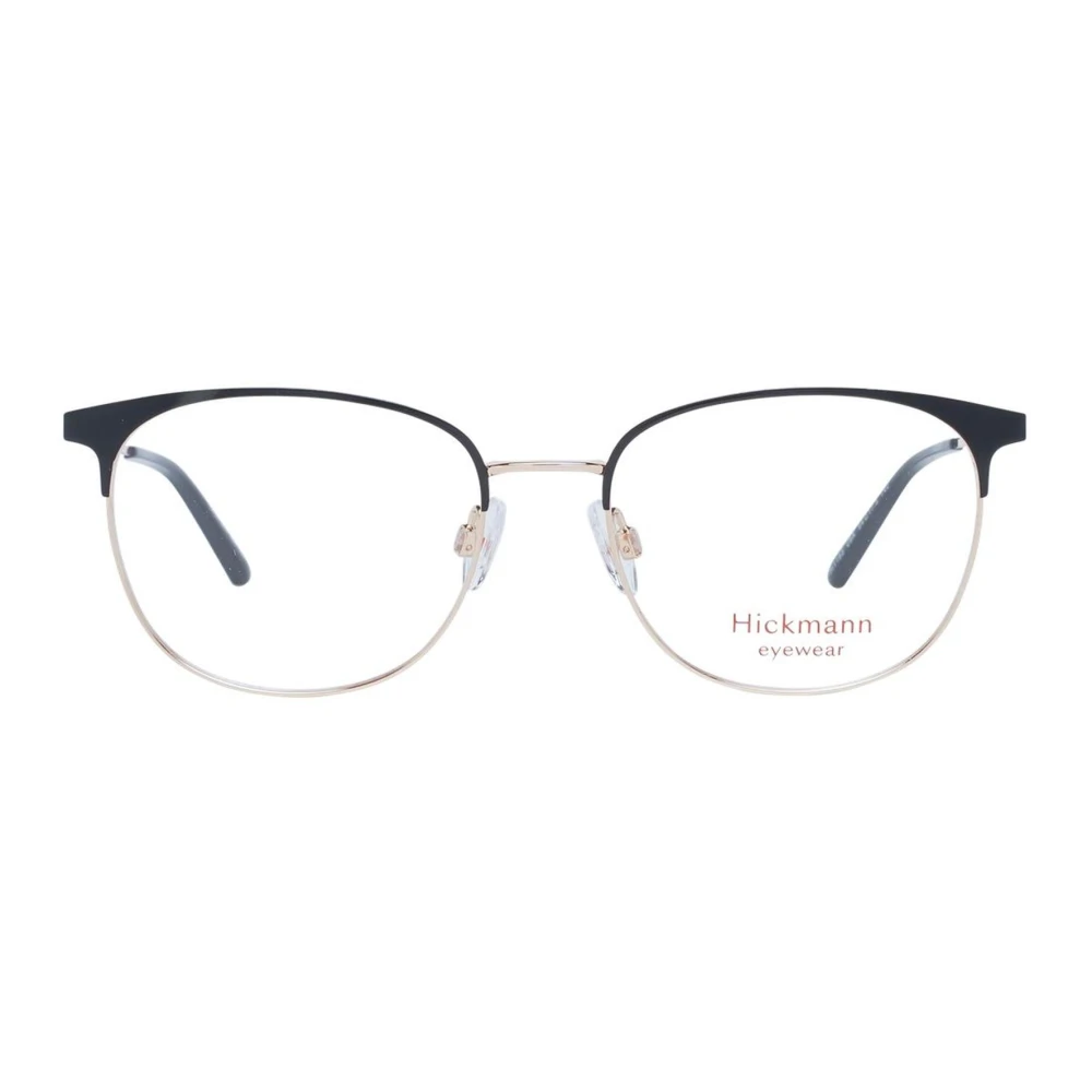 Ana Hickmann Gouden Ronde Metalen Optische Frames voor Vrouwen Yellow Dames