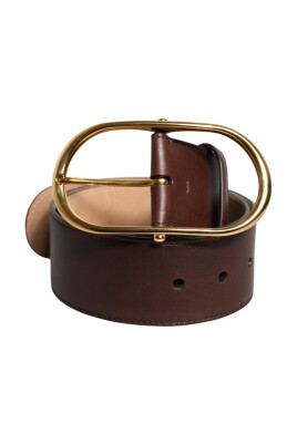 gold-metal-buckle-leather-waist-belt
