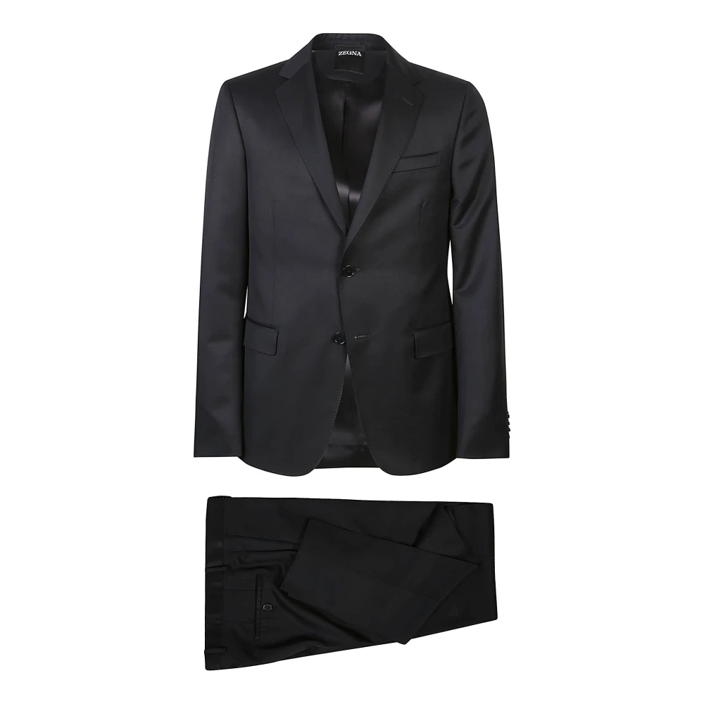 Ermenegildo Zegna Elegant Suit for Men Black Heren