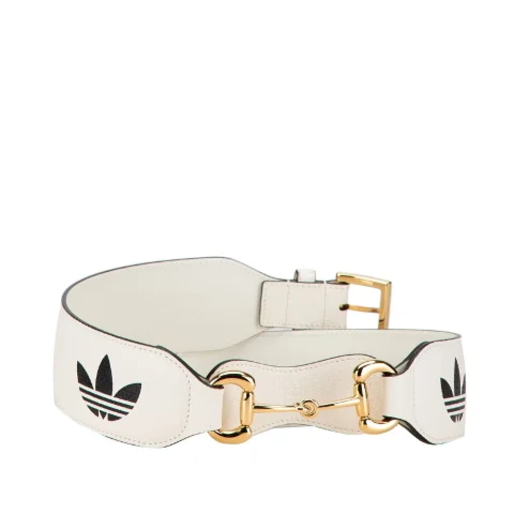 Gucci Vintage Pre-owned Leather belts White Dames