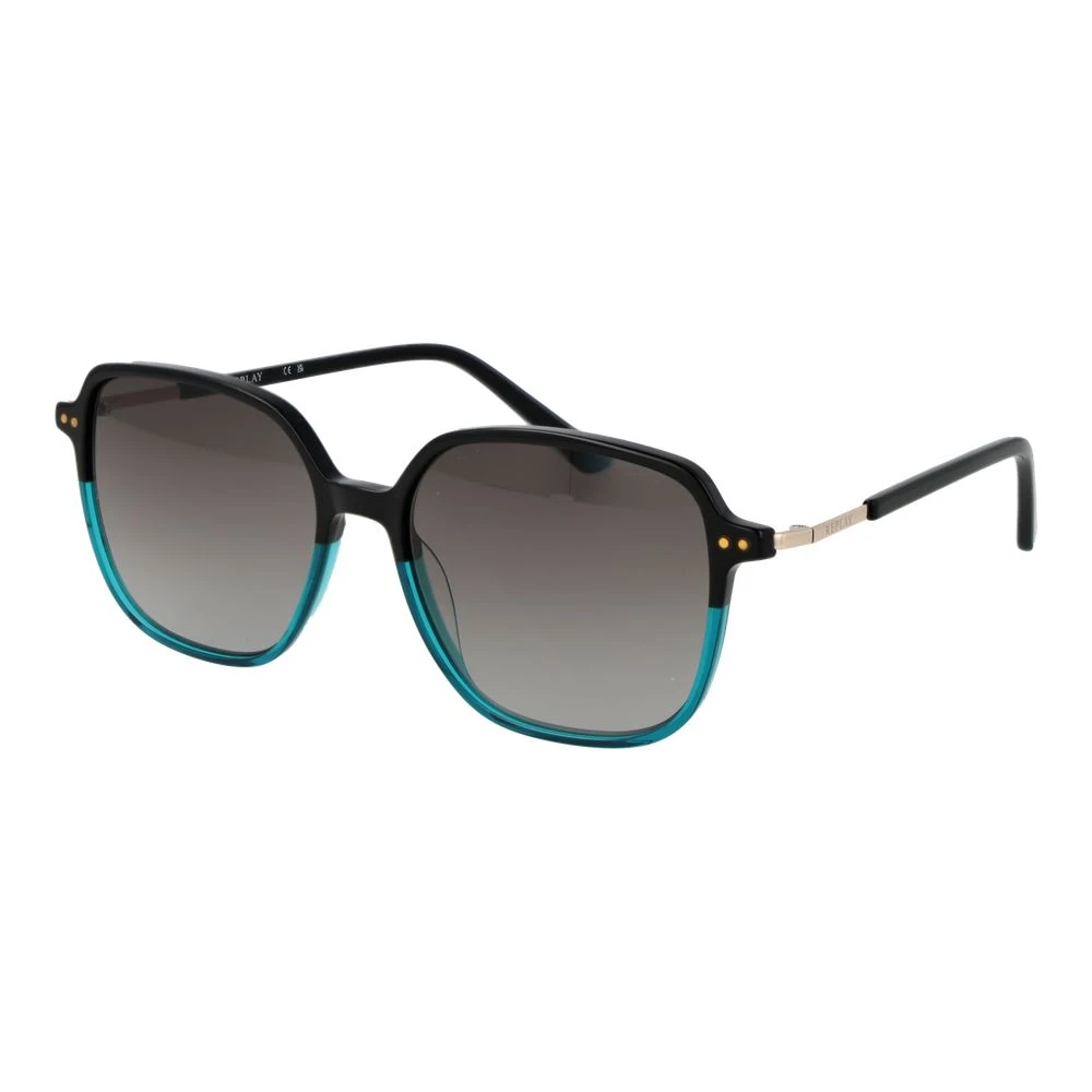 Replay Black Plastic Sunglasses - Image 3