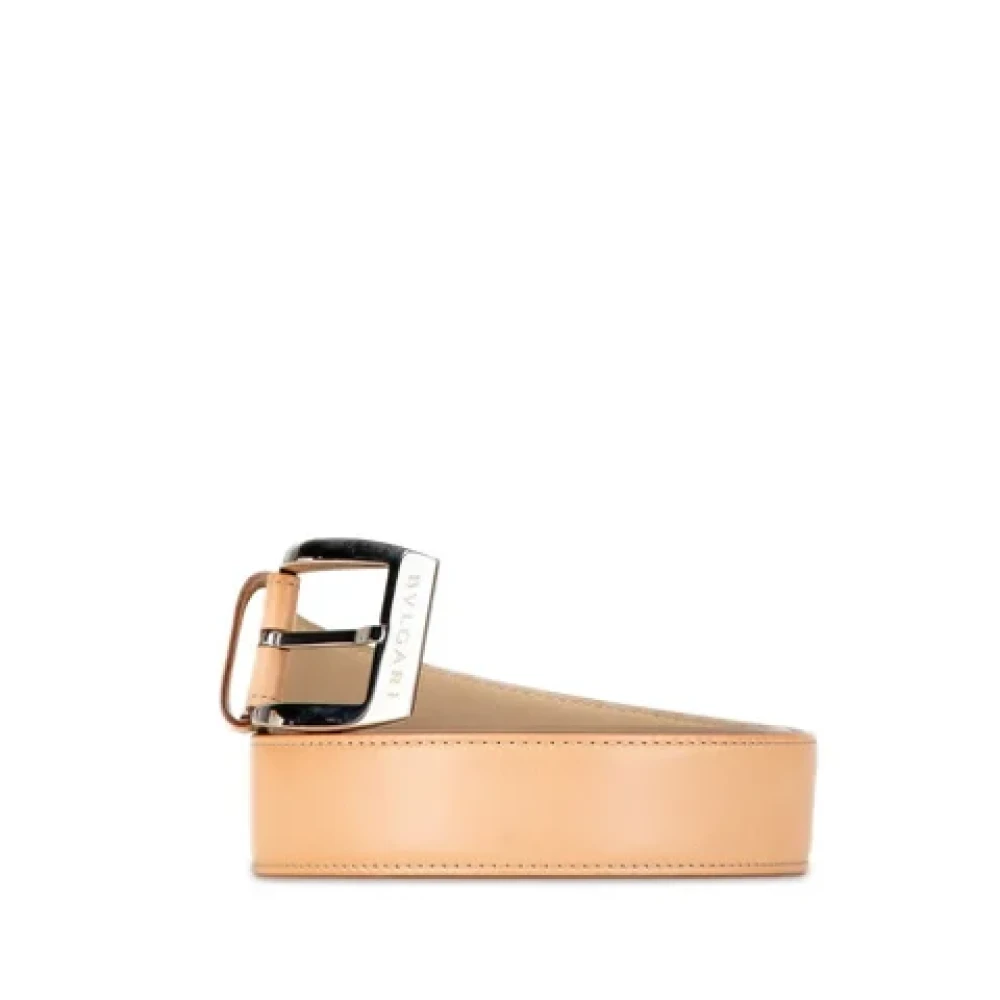 Bvlgari Vintage Pre-owned Leather belts Beige Heren