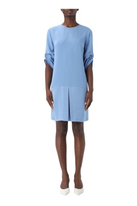 blue-midi-dress-with-pleated-detail