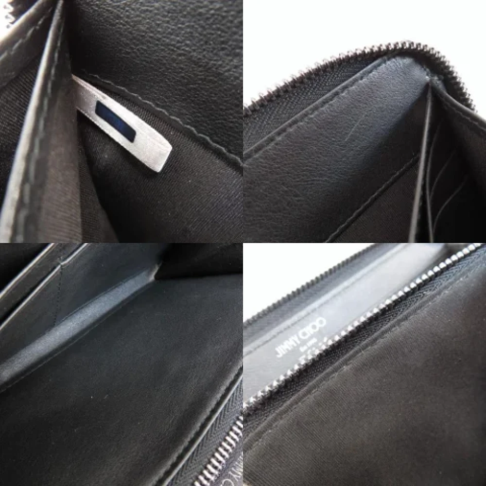 Jimmy Choo Pre-owned Leather wallets Black Dames