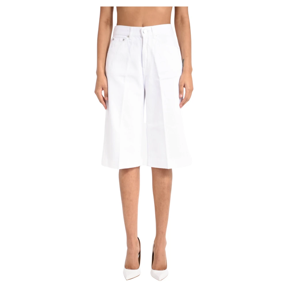 Dondup Vrouw Wit Korte Broeken Dames, W25, Denim, Denim Shorts