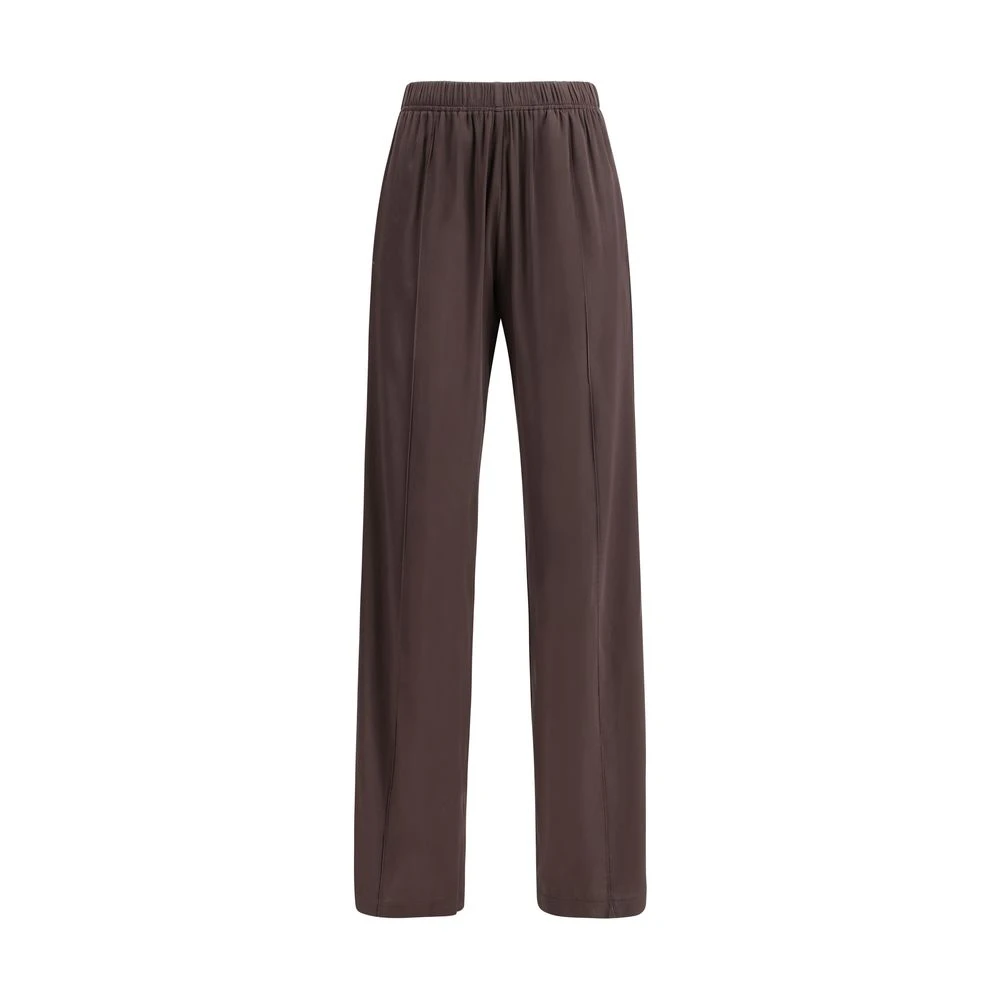 Forte Satin Jogger Broek Brown Dames