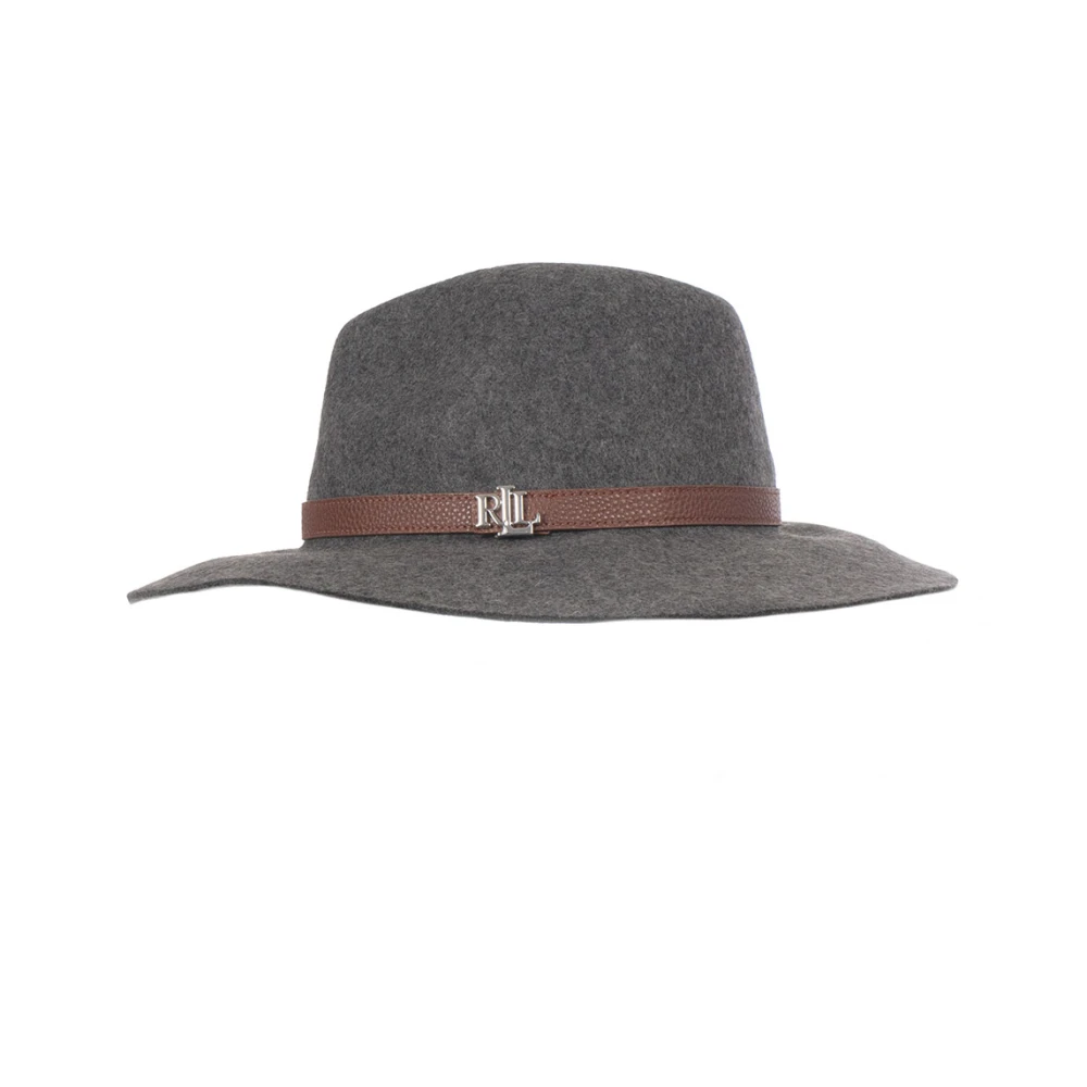 Ralph Lauren Dames wollen hoed met metalen logo Gray Dames