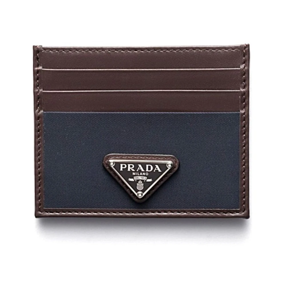 Prada , Wallets & Cardholders, Male, Blue, One Size, Portacarte