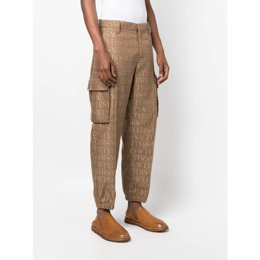 Versace Trousers Brown Heren