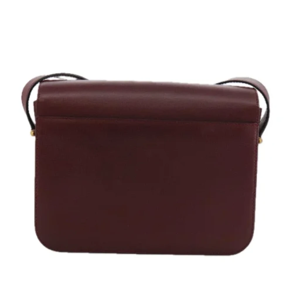 Cartier Vintage Pre-owned Leather shoulder-bags Red Dames