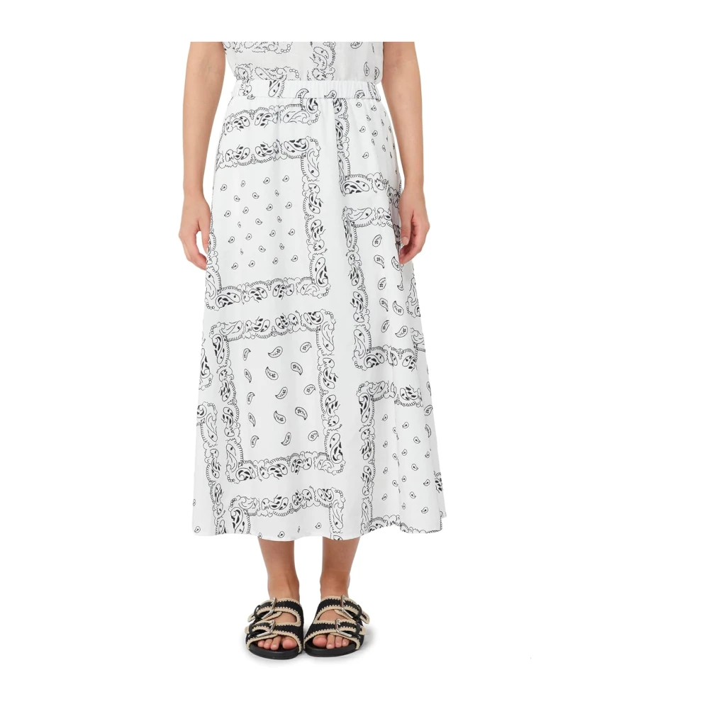 Weekend Max Mara Women's White Wkdcaravan Skirt - Maxi Skirts - S - Skirts