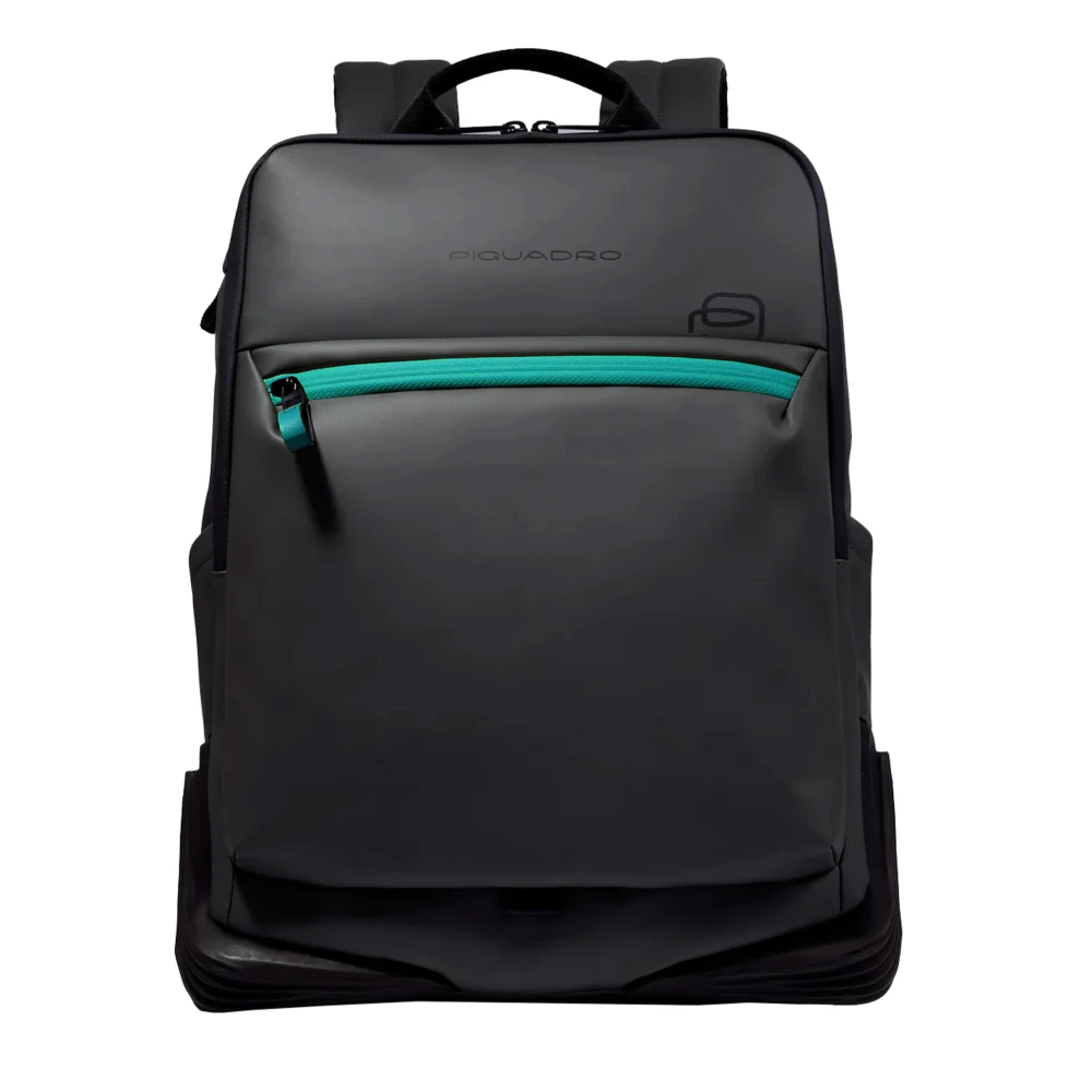 Piquadro Unisex Black Stylish Backpack For Everyday Use
