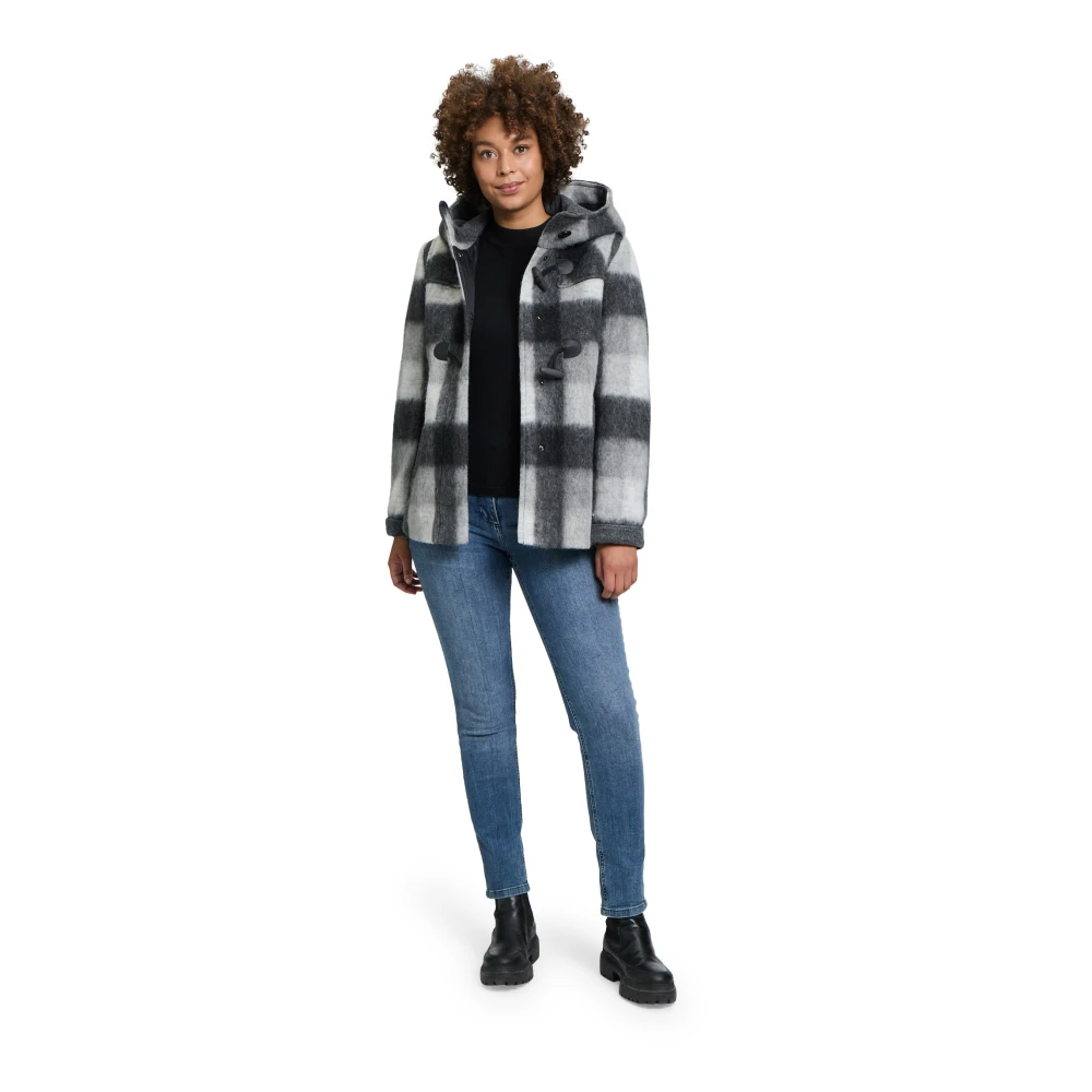 Amber & June Capuchon Duffle Jas Gray Dames