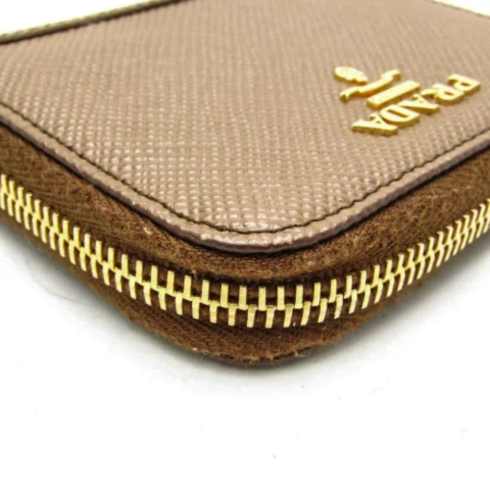 Prada Vintage Pre-owned Leather wallets Brown Dames