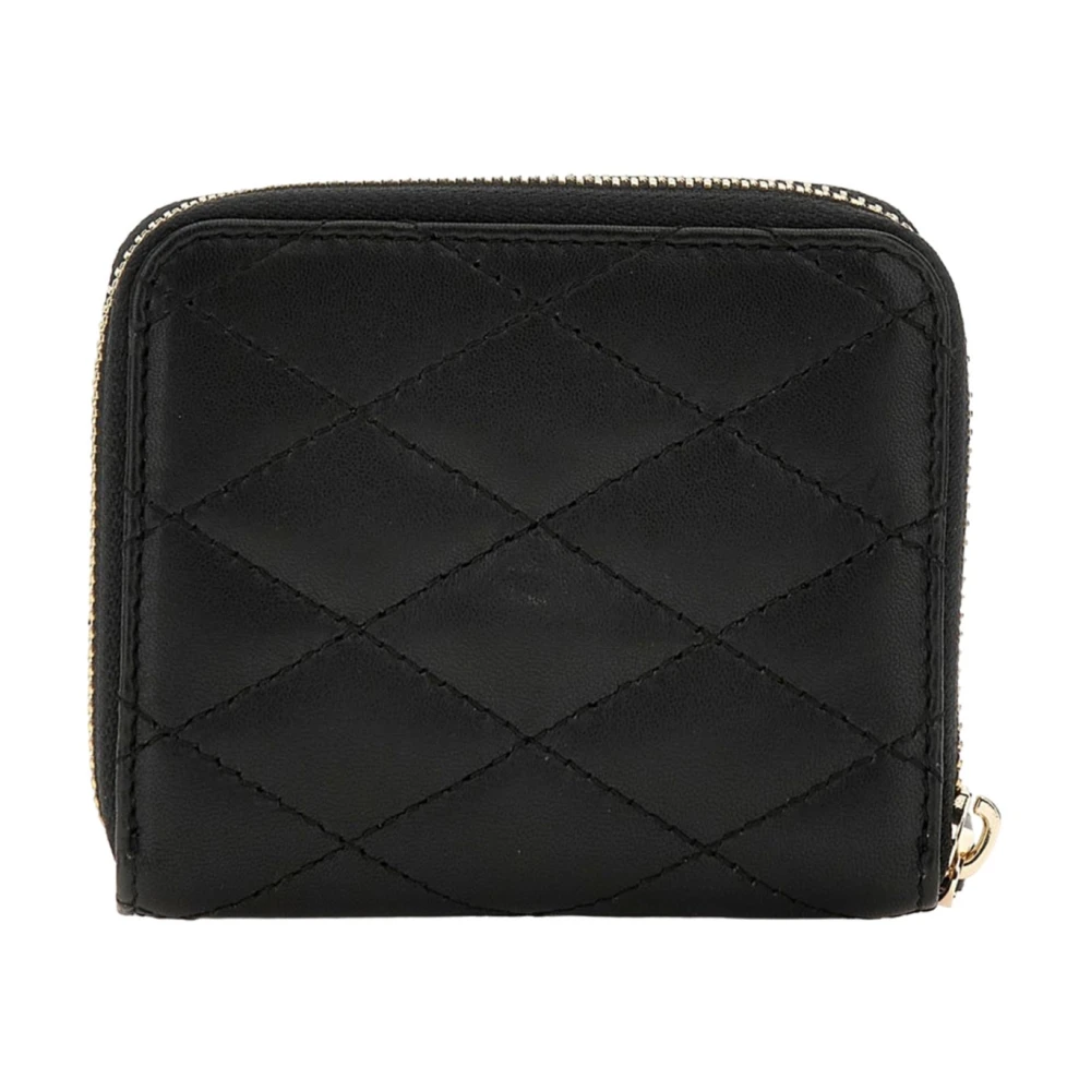 Guess Zwarte leren damesportemonnee Black Dames