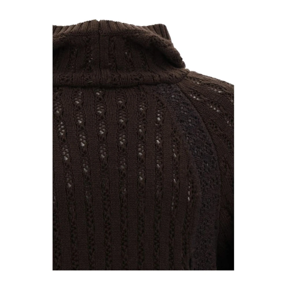 ROA Monochrome Hoodie van wol Brown Heren