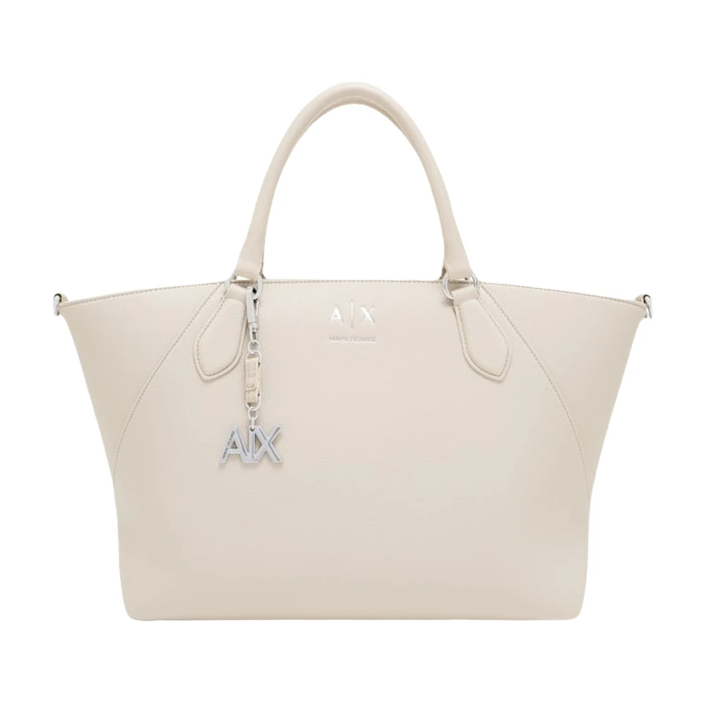Armani Exchange , Shopping Bags, Female, White, One Size, Shopper Bag
