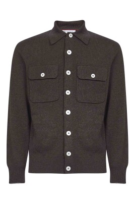 pull-en-cachemire-marron-boutonne-devant