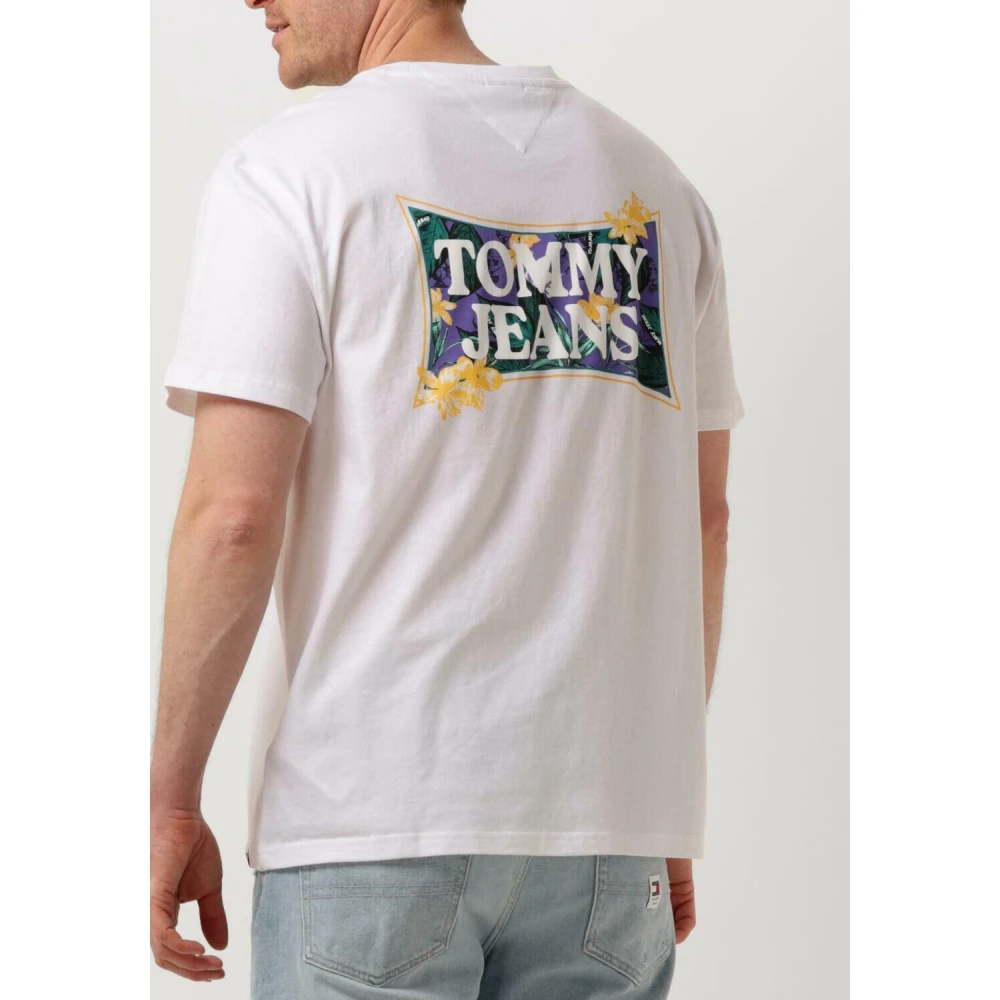 Tommy Jeans Bloemen T-shirt White Heren