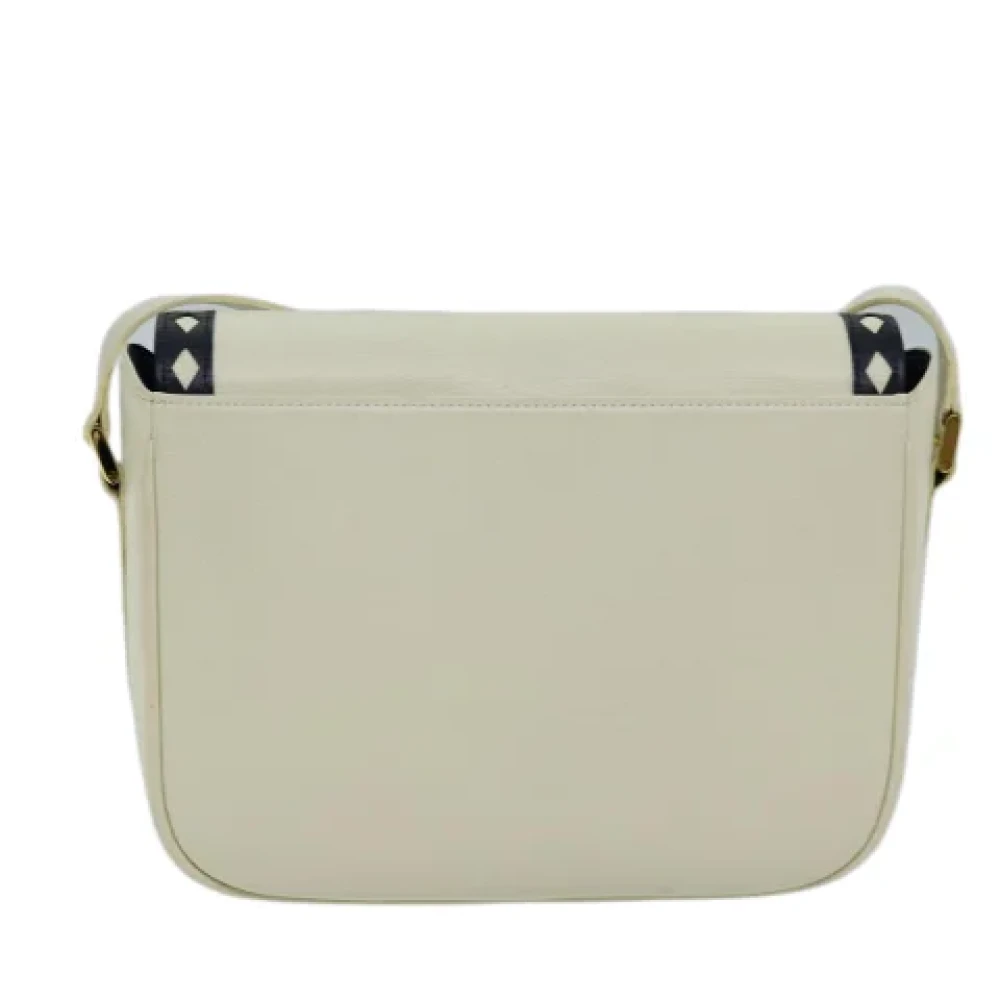 Yves Saint Laurent Vintage Pre-owned Leather shoulder-bags Beige Dames