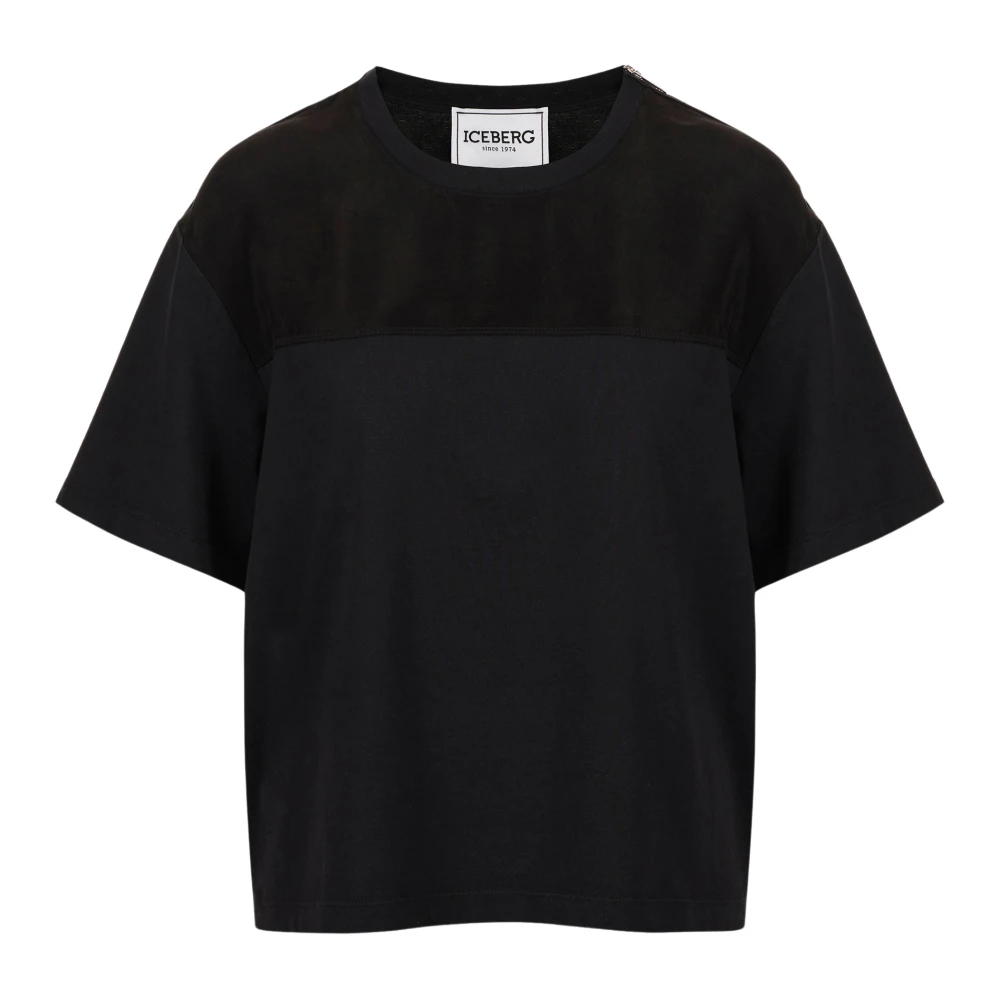 Iceberg - Tops > T-Shirts - Black - Iceberg - Modalova