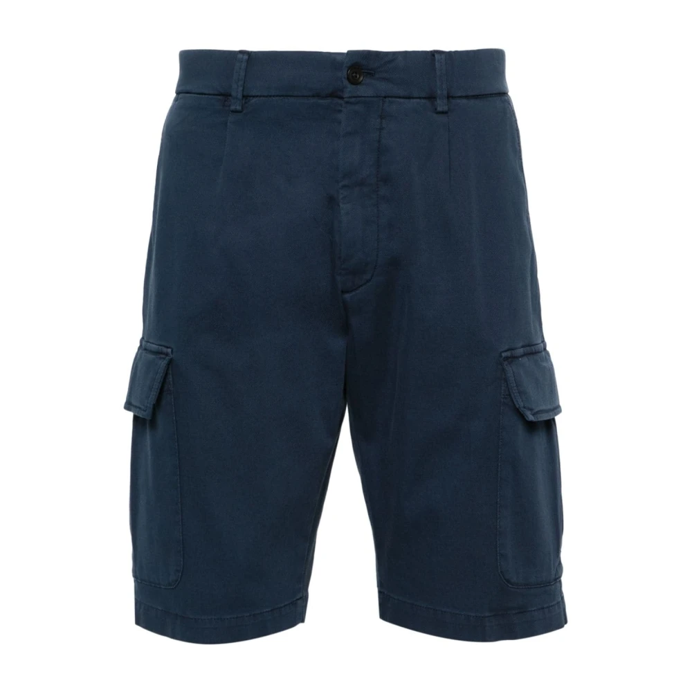 Corneliani Cargo Shorts met Gemengd Katoen Blue Heren