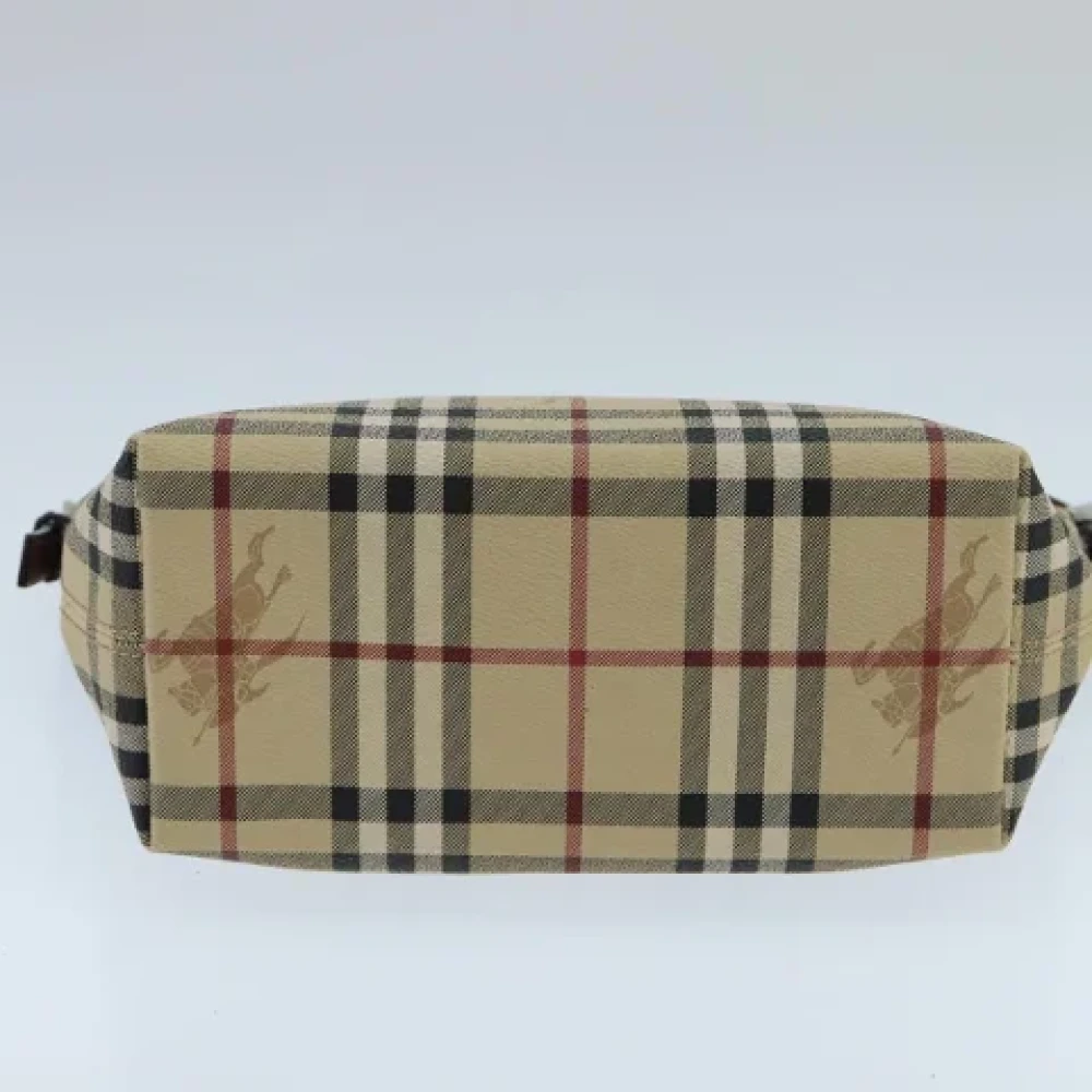 Burberry Vintage Pre-owned Leather shoulder-bags Beige Dames