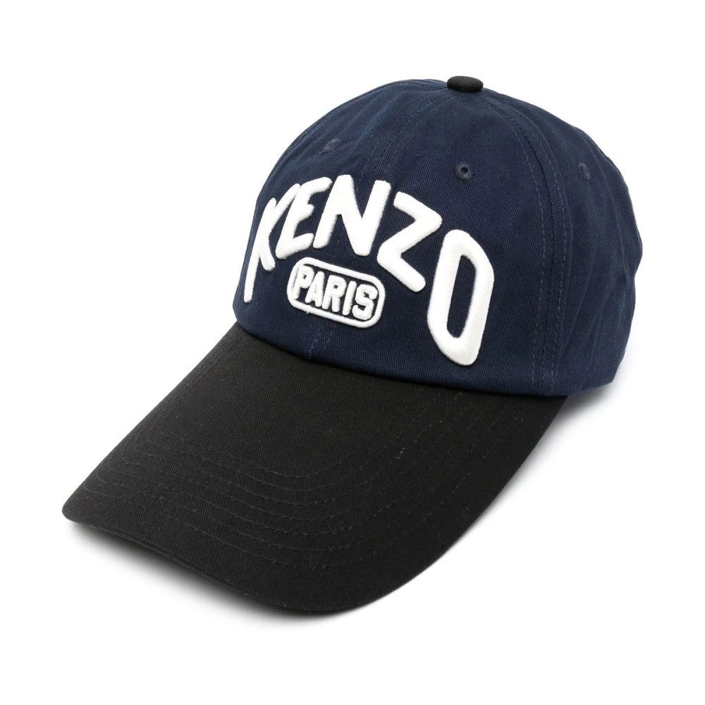 Kenzo Blå Baseballkeps Med Broderad Logotyp