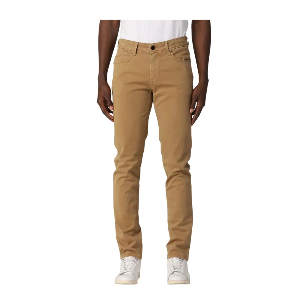 Re-Hash Homme Beige Pantalons, Taille: W36 Chinos Côtelés