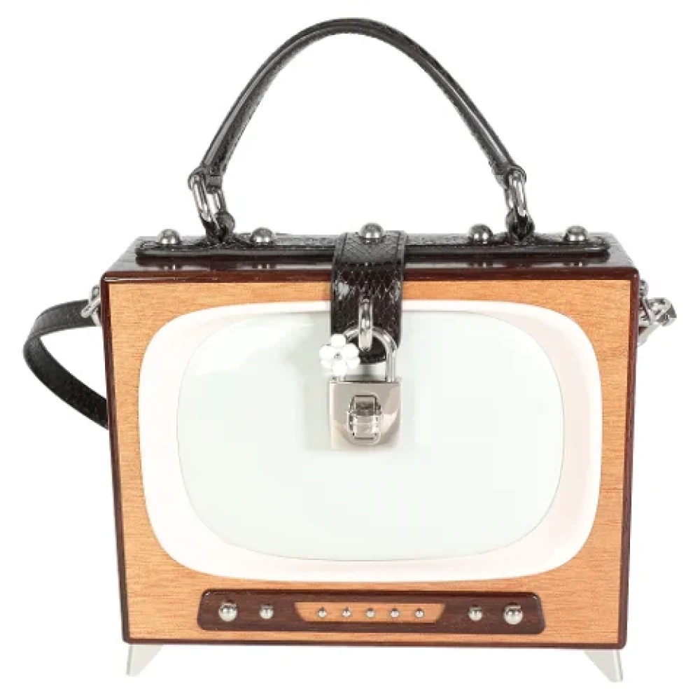 Dolce & Gabbana Pre-owned Leather handbags Brown Dames