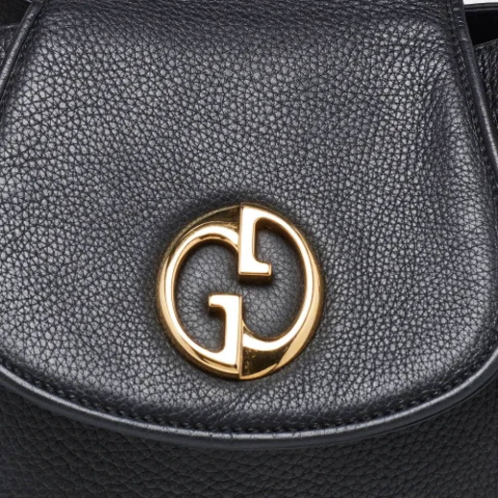 Gucci Vintage Pre-owned Leather totes Black Dames