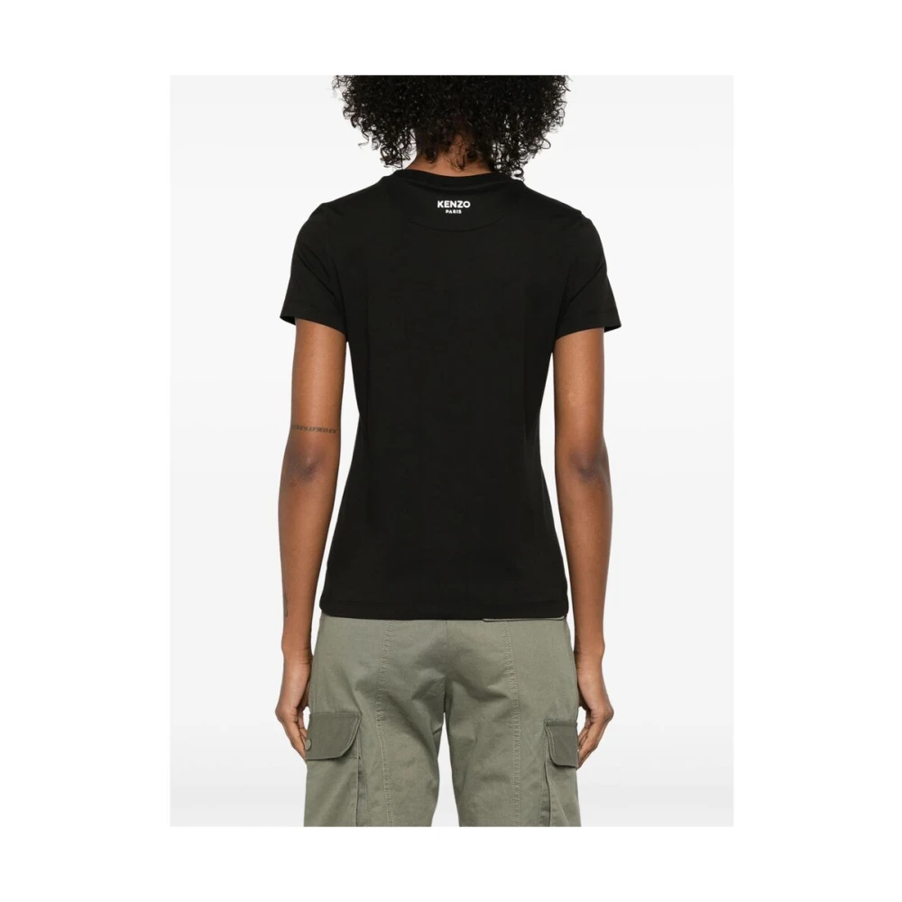 Kenzo Zwart Crew Neck Korte Mouwen T-shirt Black Dames