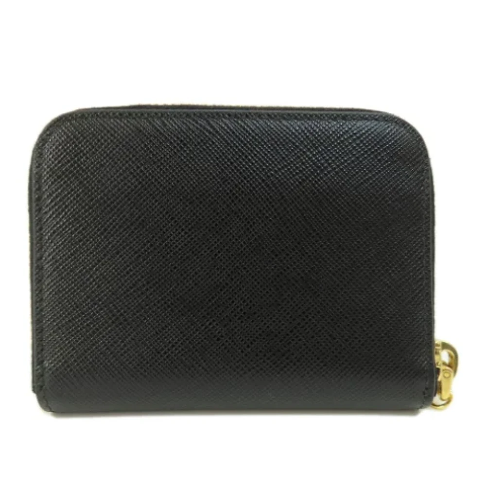 Prada Vintage Pre-owned Leather wallets Black Dames