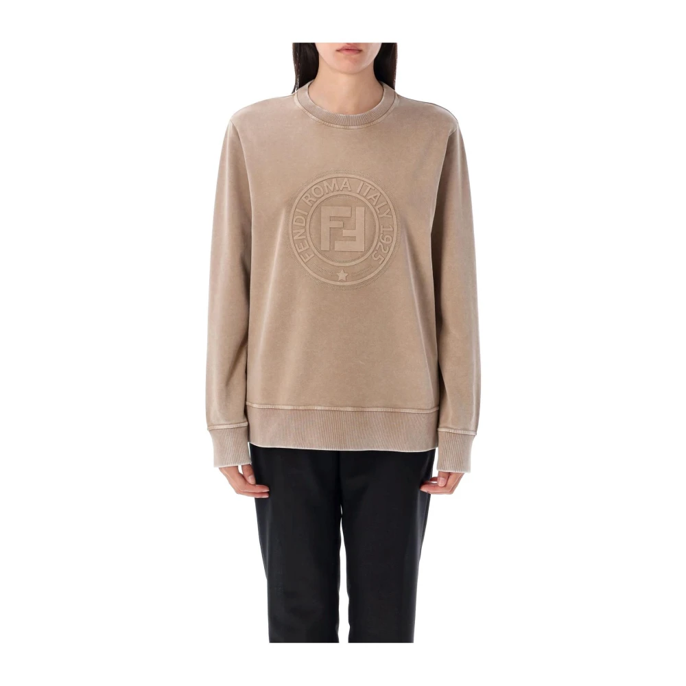 Fendi Beige Dyed Roma Sweatshirt