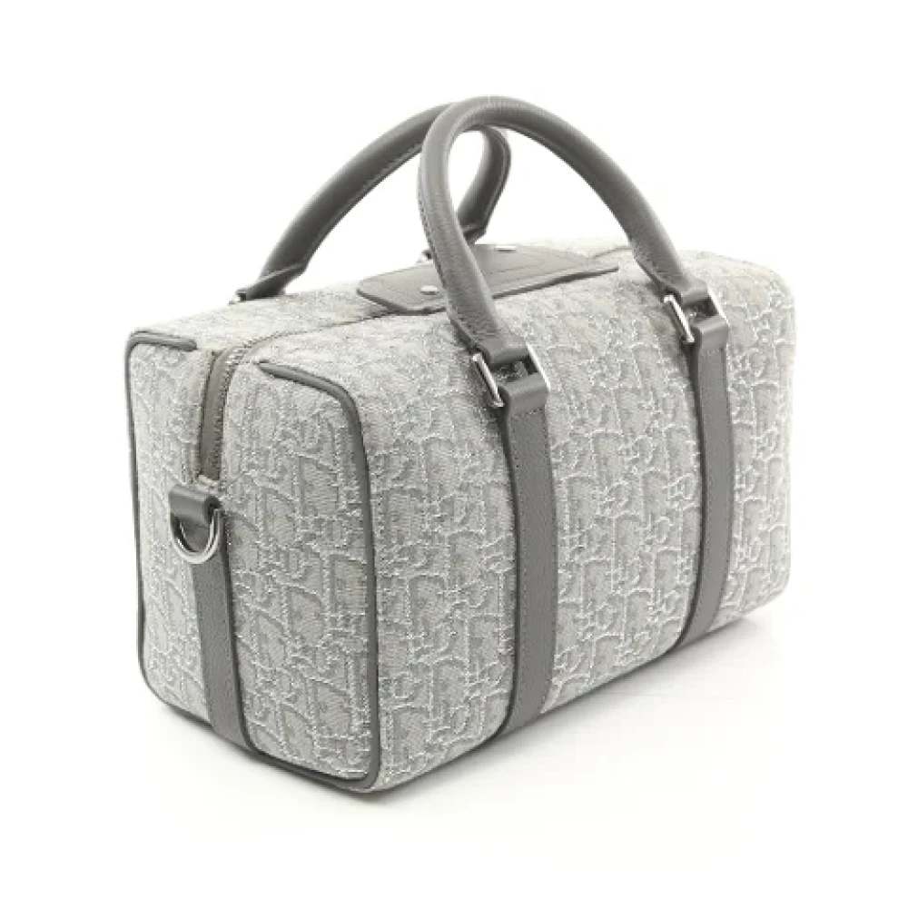 Dior Vintage Pre-owned Leather dior-bags Gray Dames