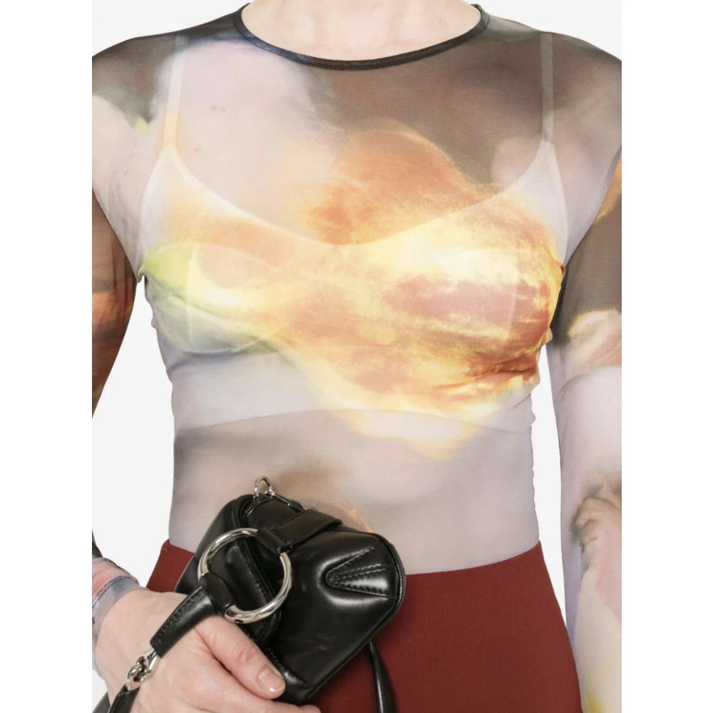 Mugler Mesh Top Sunset Sees Multicolor Dames