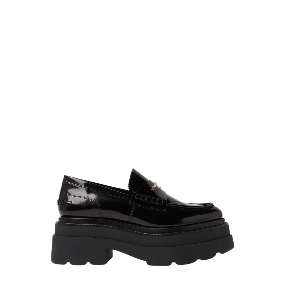 Alexander wang Punk ge nspireerde Platform Loafers in Zwart Leer