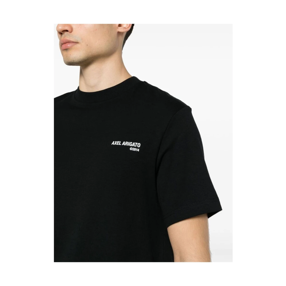 Axel Arigato Zwart T-shirt met Logo Print Black Heren