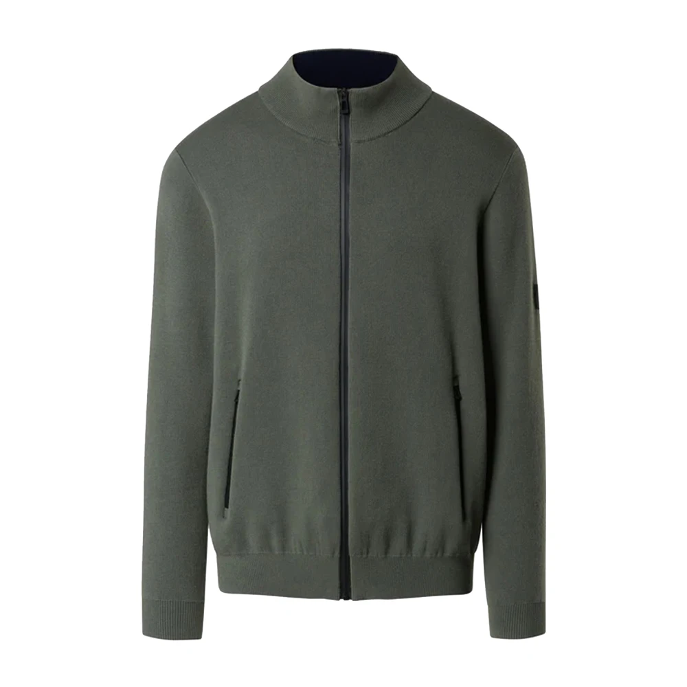 North Sails Men's Gray Zip-Through Cardigan