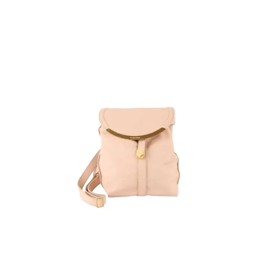 Chloé Pre-owned Leather backpacks Pink Dames