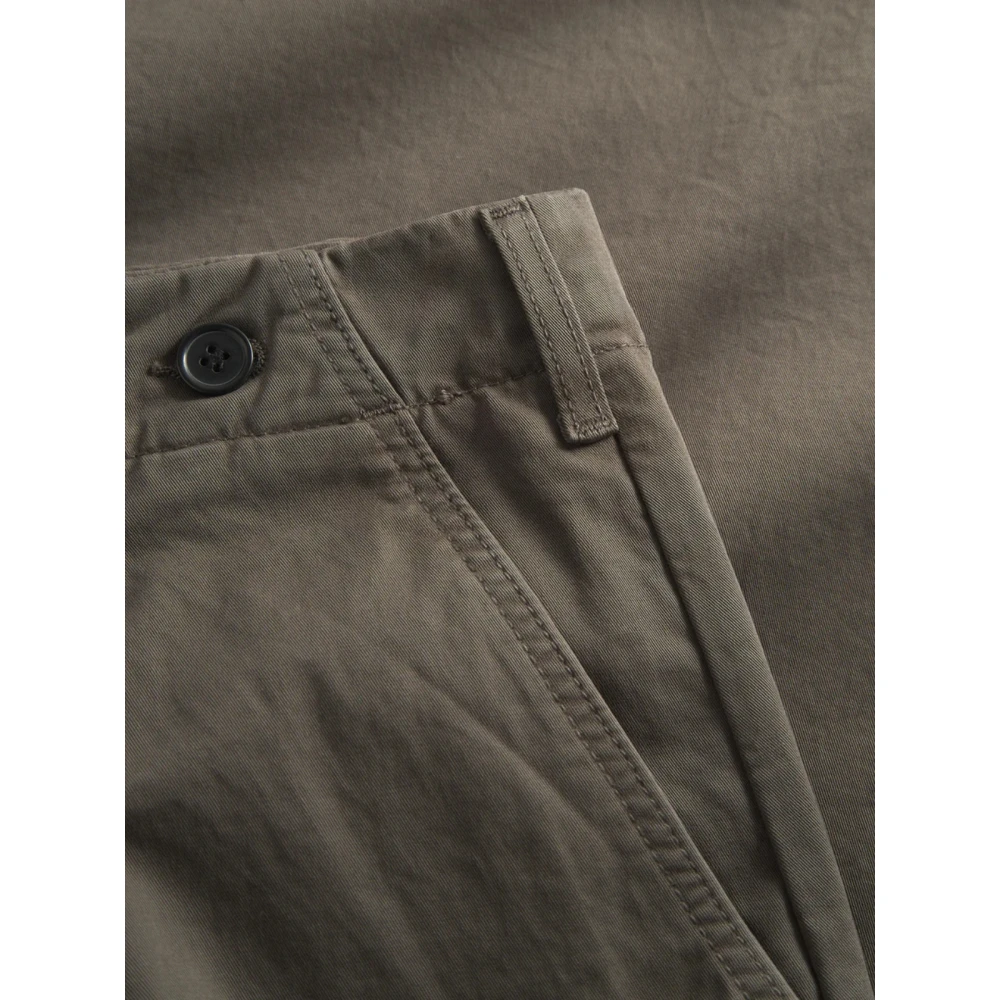 Gabba Bruine Geplooide Chino Broek Brown Heren
