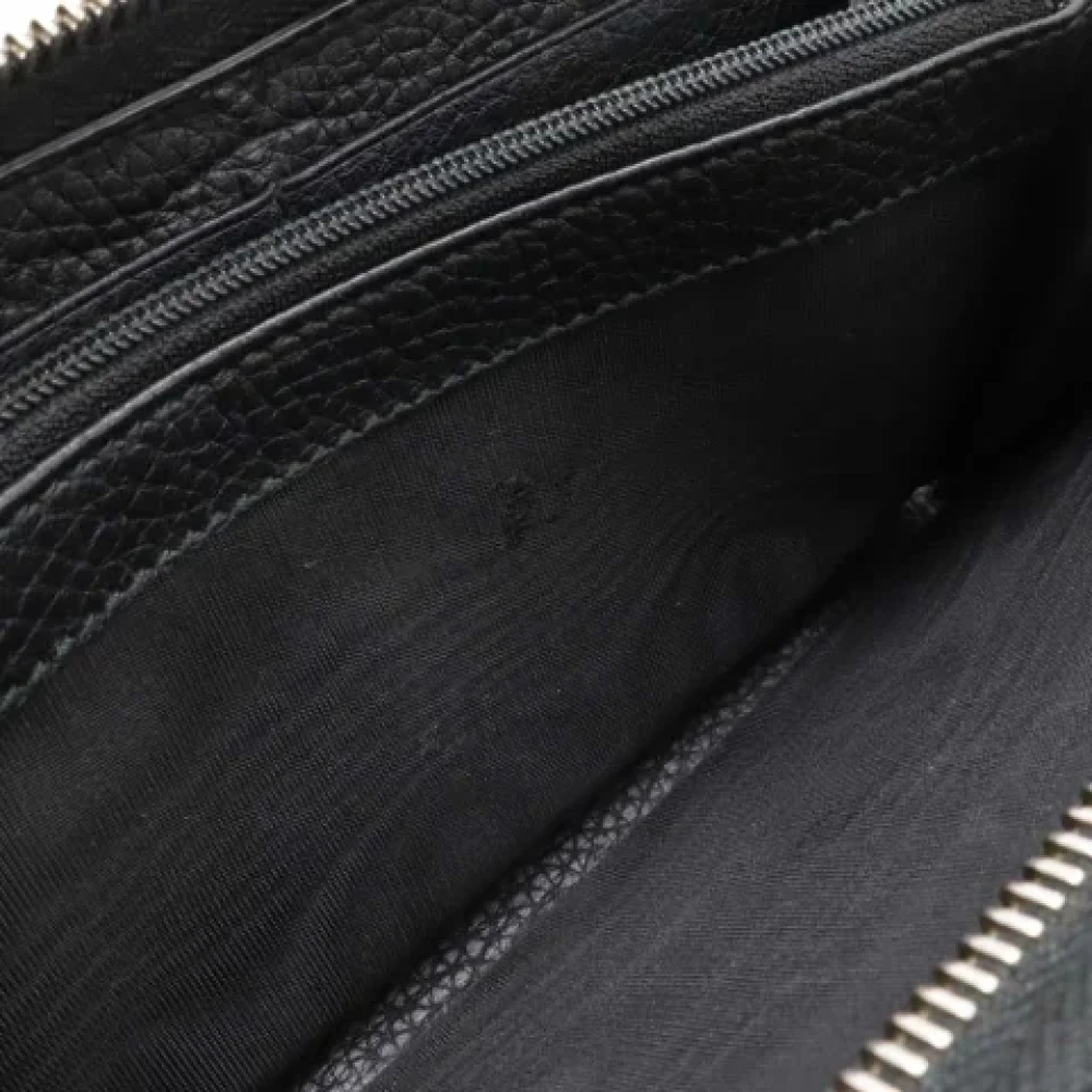 Gucci Vintage Pre-owned Leather wallets Black Dames